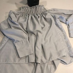 AQUA off-shoulder shirt/dress
